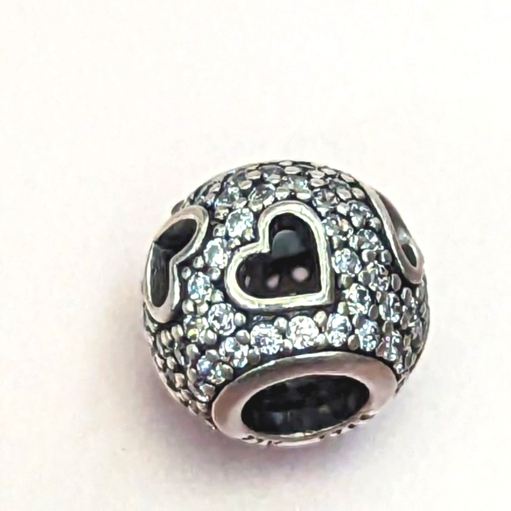 Pandora Tumbling Hearts Charm View 3
